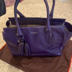Purple coach bag